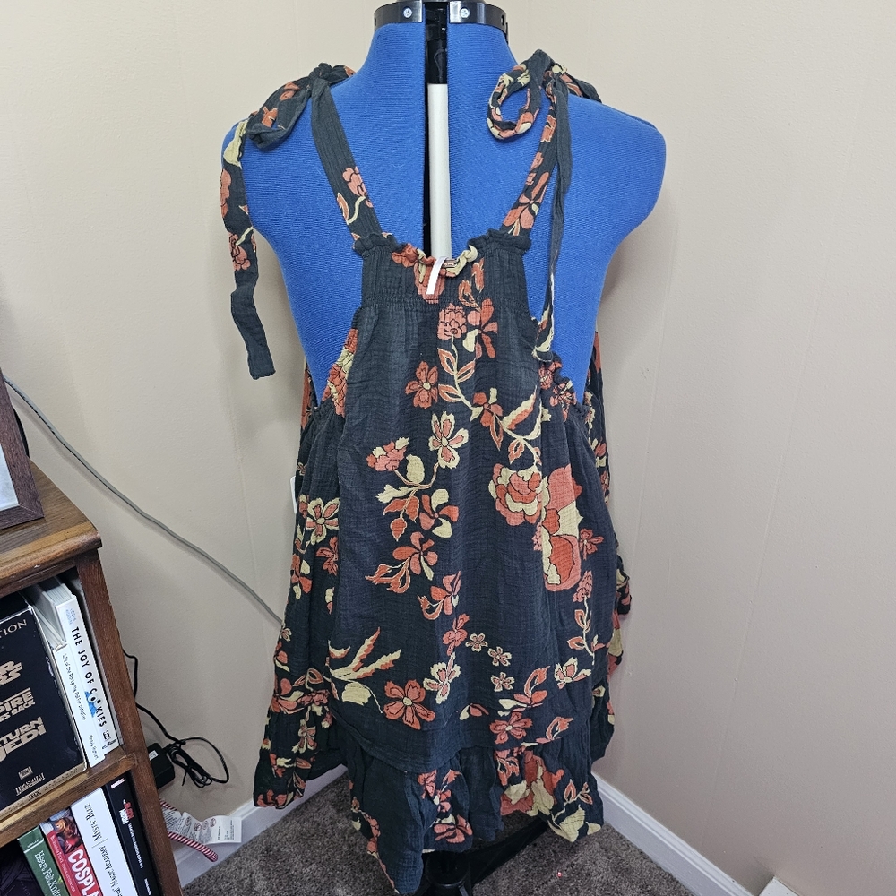 Free People Medium Fleur Printed Tunic in Twilight Combo - Picture 4 of 12